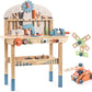 ROBOTIME Workbench Play Set Toddlers Kids Pretend Tool Bench Toy Workshop Toys