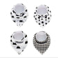 4pcs Lot Bibs Burp Cloth Print Arrow Wave Triangle Baby Bibs Cotton Bandana Accessories